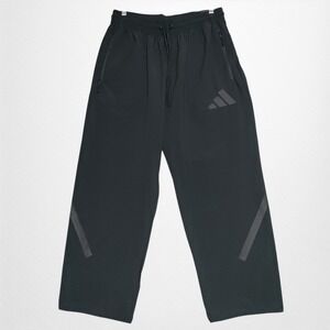 NEW adidas Z.N.E. Woven Ripstop Pant Open Hem Black Men LARGE Loose Fit Straight